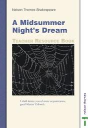 Cover of: Midsummer Night's Dream Teacher Resource Book by Dinah Jurksaitis