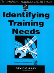 Cover of: Identifying Training Needs (Competent Trainers Toolkit Series)