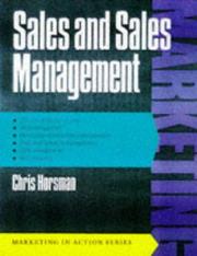 Cover of: Sales and Sales Management (Marketing in Action)
