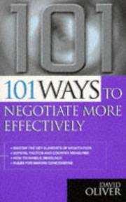 Cover of: 101 Ways to Negotiate More Effectively (101 Ways)