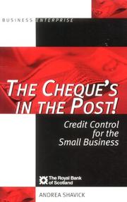 Cover of: The Cheque's in the Post (Business Enterprise) by Andrea Shavick