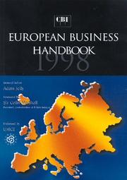 Cover of: Cbi European Business Handbook, 1998