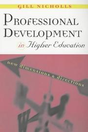 Cover of: Professional Development in Higher Education by Gill Nicholls