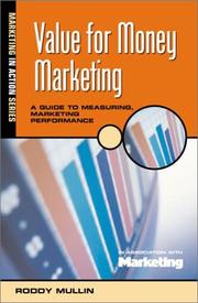 Cover of: Value for Money Marketing