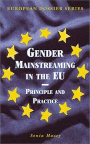 Cover of: Gender Mainstreaming in the EU | Sonia Mazey