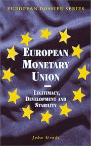 Cover of: European Monetary Union