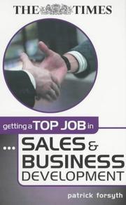 Cover of: Getting a Top Job in Sales and Business Development ("Times" Getting a Top Job)