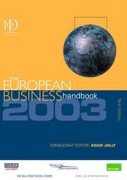 Cover of: European Business Handbook 2003 by Adam Jolly