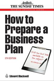 Cover of: How to Prepare a Business Plan (Business Enterprise)
