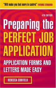 Cover of: Preparing the Perfect Job Application