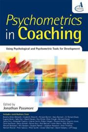 Cover of: Psychometrics in Coaching by Jonathan Passmore