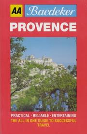 Cover of: Baedeker's Provence (AA Baedeker's S.)