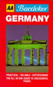 Cover of: AA Baedeker's Germany (AA Baedeker's Guides)