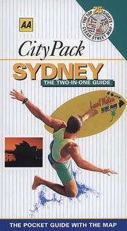 Cover of: Sydney (AA Citypack) by Anne Matthews