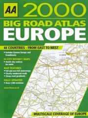 Cover of: Big Road Atlas Europe (AA Atlases) by Automobile Association (Great Britain)