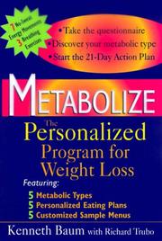Cover of: Metabolize: The Personalized Program for Weight Loss
