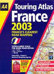 AA Touring Atlas France 2003 by n/a