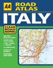 Cover of: AA Road Atlas Italy (Road Atlas)