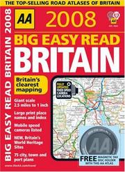 Cover of: AA 2008 Big Easy Read Britain (Aa Atlases)