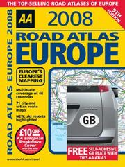 Cover of: AA 2008 Road Atlas Europe (Aa Atlases) by AA Publishing