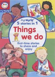 Cover of: Things We Do (My World)