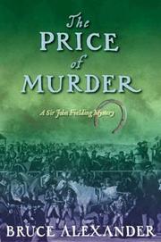 Cover of: The Price of Murder (Sir John Fielding #10) by Bruce Alexander