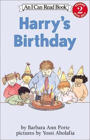 Cover of: Harry's Birthday (I Can Read Book 2) by Barbara Ann Porte