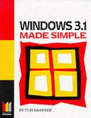Cover of: Windows 3.1 Made Simple (Made Simple Computer) by McBride, P. K. McBride