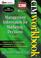 Cover of: Management Information for Marketing Decisions (CIM Advanced Certificate Workbook S.)