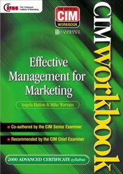 Cover of: CIM Coursebook 00/01: Effective Management for Marketing (CIM Coursebook)