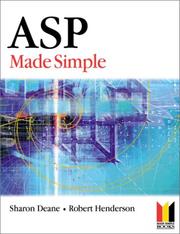 Cover of: ASP Made Simple (MADE SIMPLE PROGRAMMING) (Made Simple Programming)