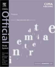 Cover of: Finance, Fourth Edition: For May and November 2004 Exams (CIMA Official Study Systems: Intermediate Level (2004 exams)) | John Ogilvie