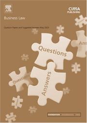 Cover of: Business Law May 2003 Exam Questions and Answers (CIMA May 2003 Q&As)