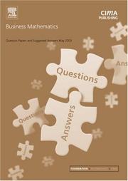 Cover of: Business Mathematics May 2003 Exam Questions and Answers (CIMA May 2003 Q&As) by CIMA