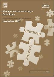 Cover of: Management Accounting- Case Study November 2003 Exam Q&As (CIMA November 2003 Q&As) by CIMA