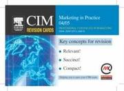 Cover of: CIM Revision Cards by Marketing Knowledge, Marketing Knowledge