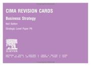Cover of: CIMA Revision Cards: Business Strategy (CIMA Revision Cards)