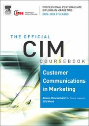 Cover of: CIM Coursebook 05/06 Customer Communications in Marketing (CIM Coursebook) (CIM Coursebook)