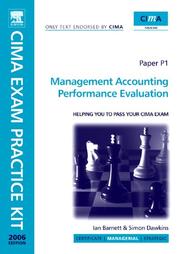 Cover of: CIMA Exam Practice Kit Management Accounting PerformanceEvaluation (Cima Exam Practice Kit)