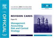 Cover of: CIMA Revision Cards Management Accounting Risk & Control Strategy (CIMA  Strategic Level 2008)