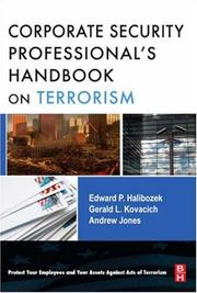Cover of: The Corporate Security Professional's Handbook on Terrorism