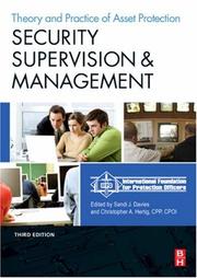 Cover of: Security Supervision and Management by IFPO