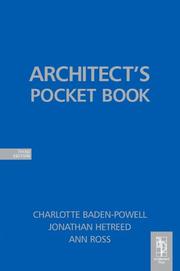 Cover of: Architect's Pocket Book