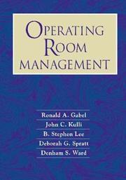 Cover of: Operating Room Management | John C. Kulli