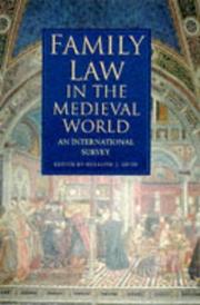 Cover of: Family Law in Medieval World: An International Survey