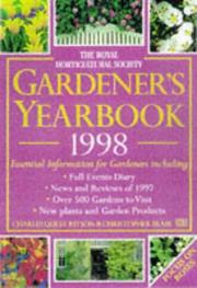 Cover of: The Royal Horticultural Society Gardener's Yearbook (Royal Horticultural Society)