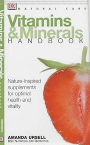 Cover of: Vitamins and Minerals Handbook (Natural Care Handbook) by Amanda Ursell