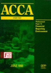Cover of: ACCA Study Text by Association of Chartered Certified Accountants (ACCA), Association of Chartered Certified Accountants (ACCA)