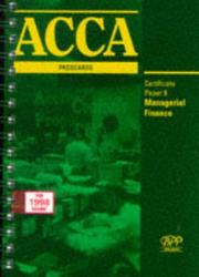 Cover of: ACCA Passcard (Acca Passcard) by Association of Chartered Certified Accountants (ACCA), Association of Chartered Certified Accountants (ACCA)