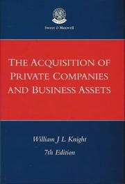 The Acquisition of Private Companies and Business Assets (Commercial)